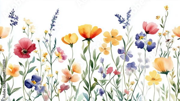 Obraz spring flowers background