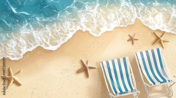 Obraz Beach scene relaxation