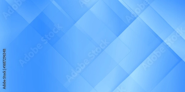 Fototapeta Blue abstract futuristic geometric poly technology or modern luxury science and tech concept abstract blue geometric patterns, abstract lines use for banner, cover and poster.