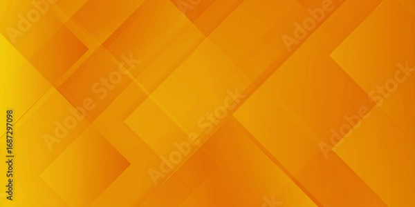 Fototapeta Vibrant abstract geometric artwork featuring flowing orange modern science and technology background with geometric lines, linne concept orange abstract gradient banner background.