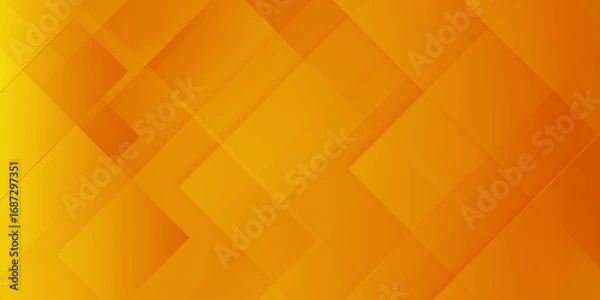 Fototapeta Vibrant abstract geometric artwork featuring flowing orange modern science and technology background with geometric lines, linne concept orange abstract gradient banner background.
