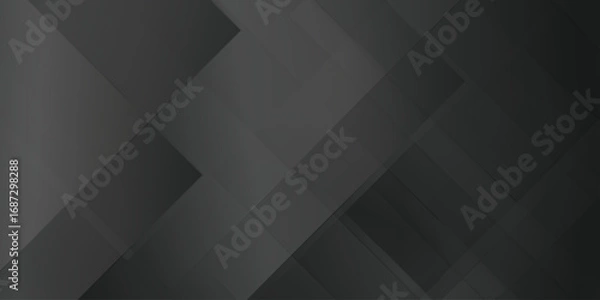 Fototapeta Minimal Color gradient modern abstract business concept Geometric black background, Dark black neutral abstract line background, abstract modern geometric background overlap layer on dark space.