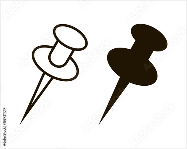 Fototapeta Map pointer icon isolated. GPS location symbol. Vector stock illustration