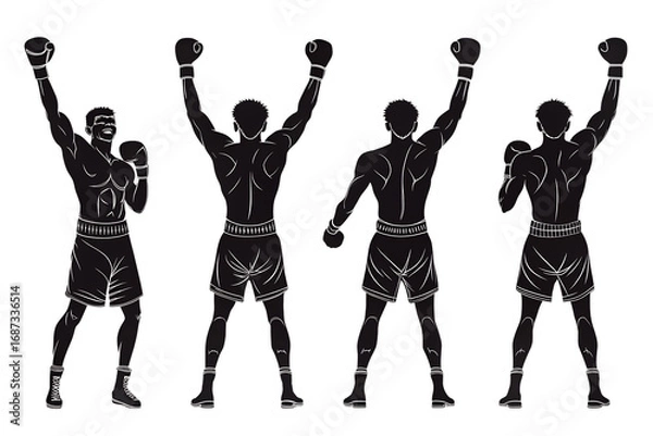 Fototapeta business people silhouettes isolated on white background. PNG Transparent file type with high definition quality And vibrant color grading Available.