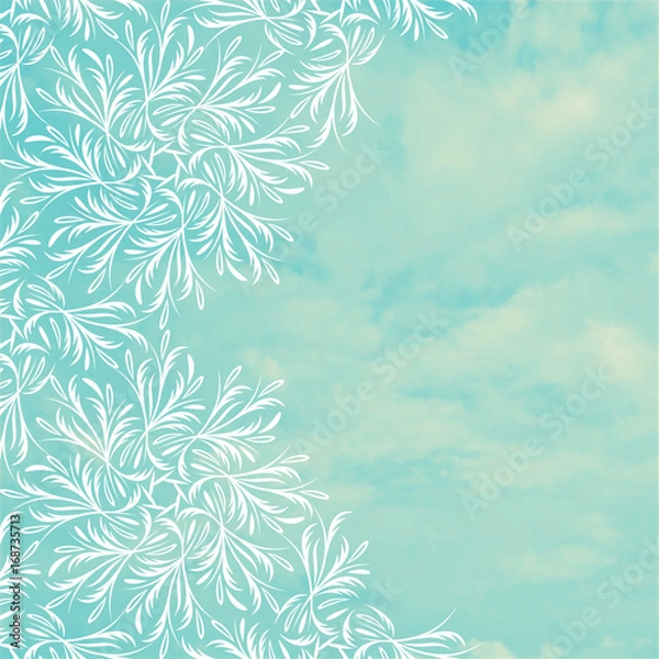 Fototapeta Mandala, background with a medallion