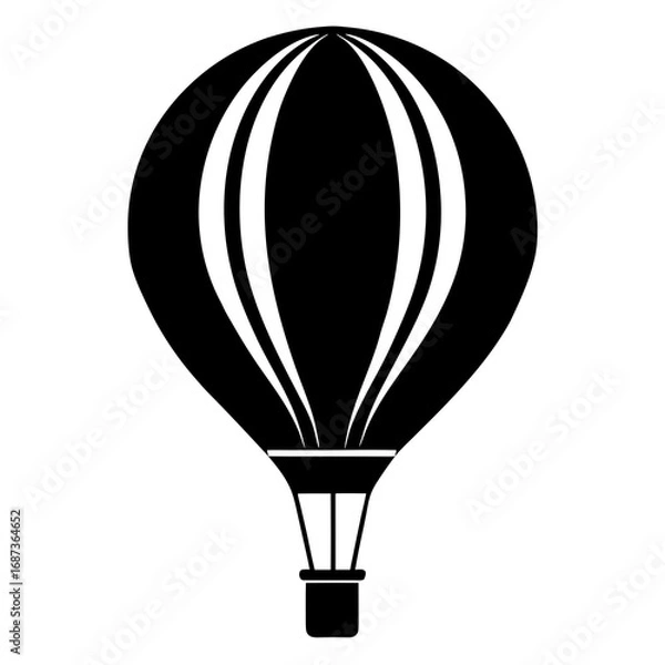 Obraz Hot Air Balloon Silhouette Vector