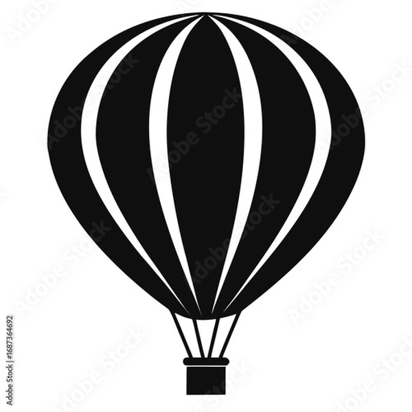 Obraz Hot Air Balloon Silhouette Vector