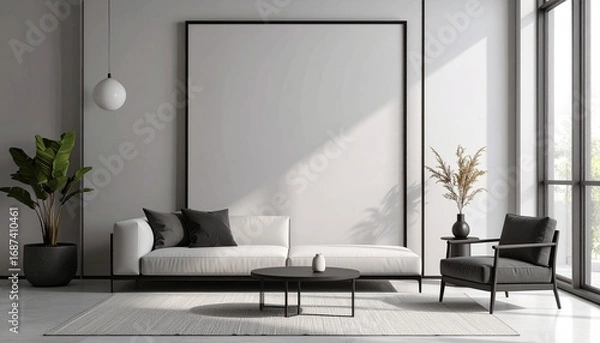 Fototapeta Modern living room interior design