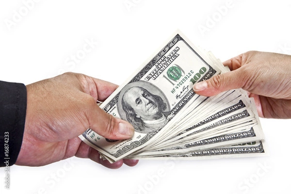 Obraz Exchanging Money