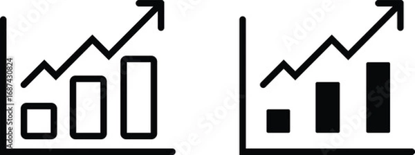 Obraz Financial Growth Line Chart Icon