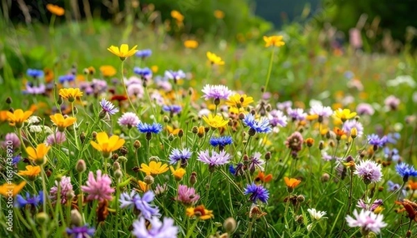 Obraz Wildflower Meadow in Bloom