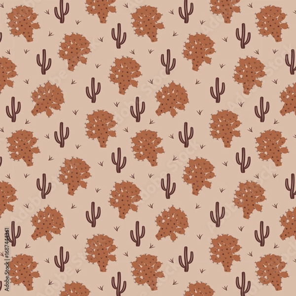 Obraz Desert chic seamless vector pattern