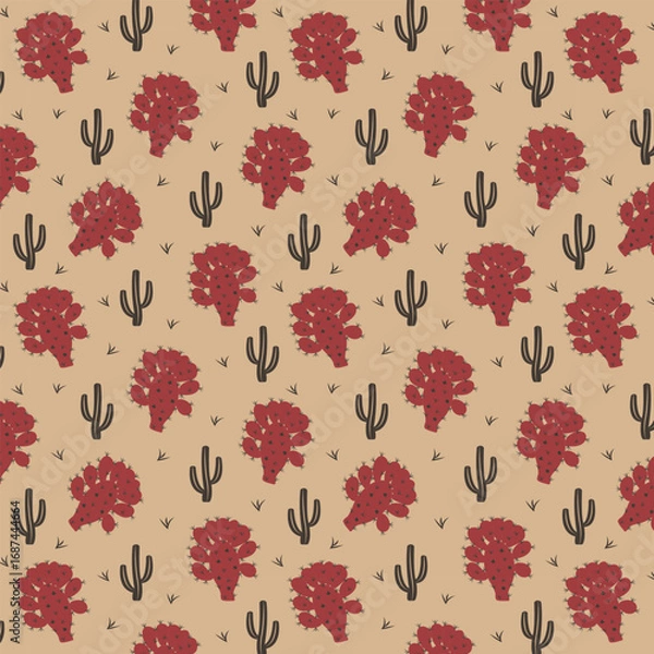 Obraz Desert chic seamless vector pattern