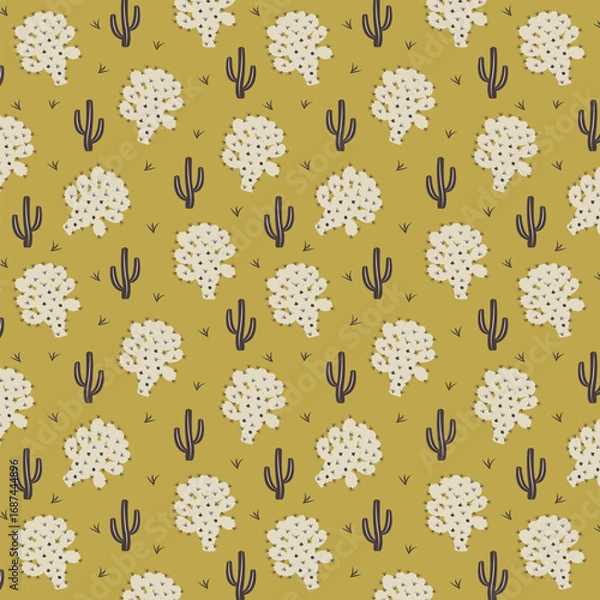 Obraz Desert chic seamless vector pattern