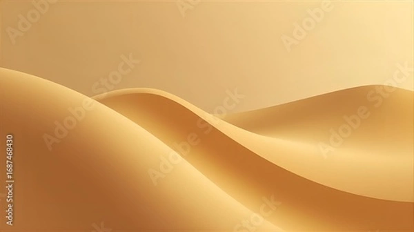 Fototapeta Golden desert dunes abstract background landscape