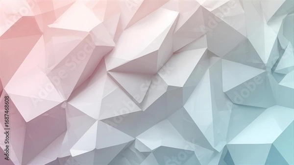 Fototapeta Abstract geometric background with pastel gradient colors