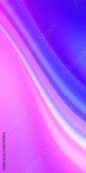 Fototapeta Abstract flowing waves of vibrant purple and pink light creating a soft gradient background