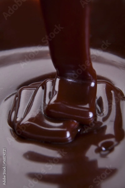 Obraz Melted Chocolate Ribbons