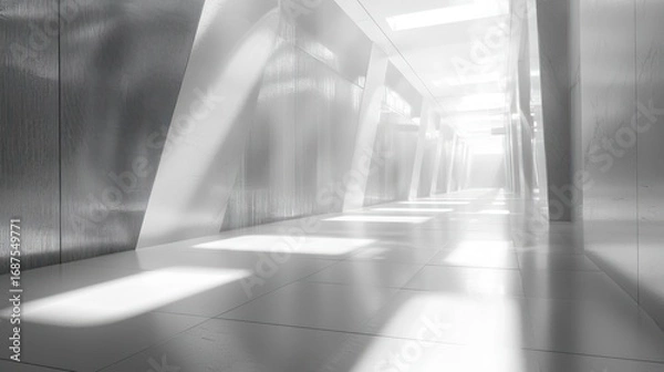 Fototapeta Empty modern hallway