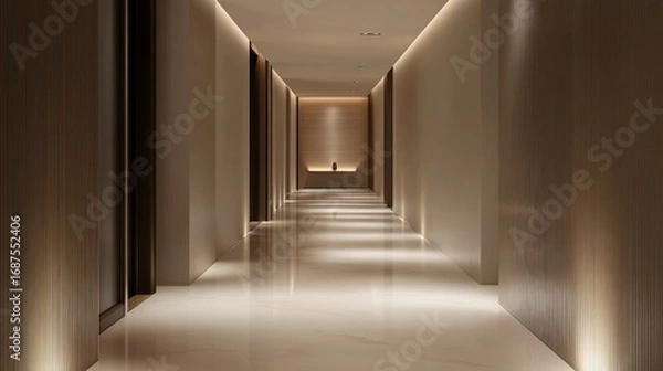 Fototapeta Modern empty hallway