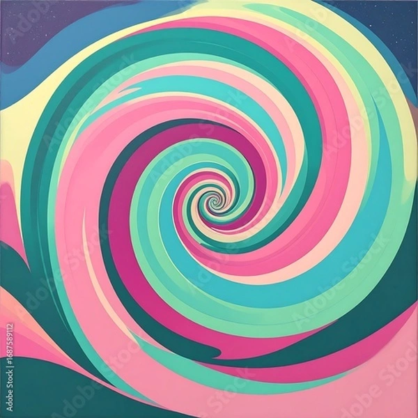 Obraz Vibrant swirling abstract design (1)
