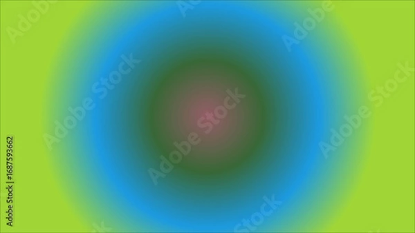 Fototapeta Vibrant Gradient Circular Abstract Background with Pastel Green Blue and Mauve Tones for Modern Graphic Design Projects