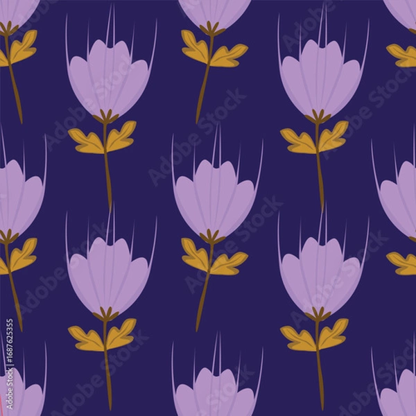 Fototapeta seamless floral pattern