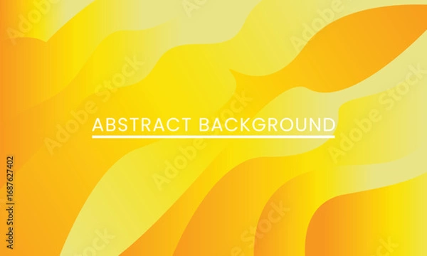 Obraz Yellow Abstract Gradient Background with Wavy Lines.
