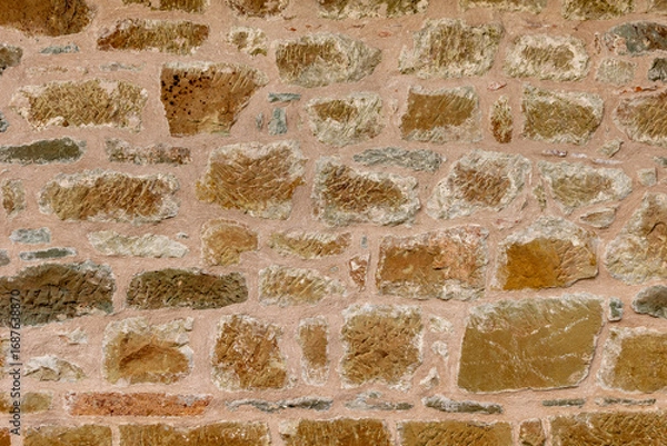 Fototapeta Stone Wall Texture Background for Rustic and Architectural Design