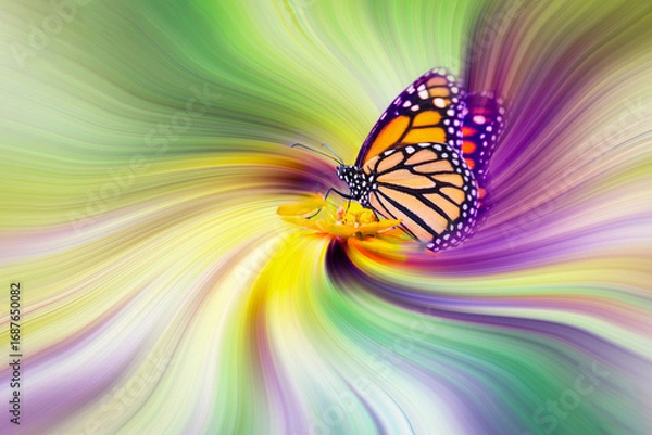 Obraz Artistic conversion to create an interesting twirl effect