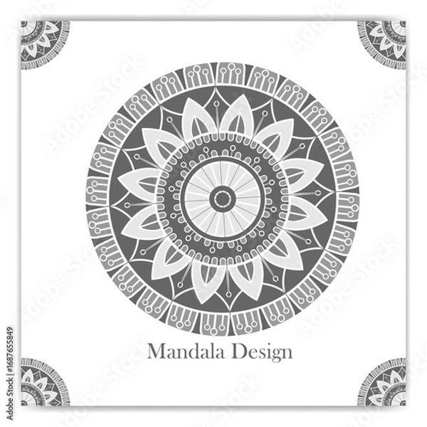 Obraz Circular Mandala design, mandala background design