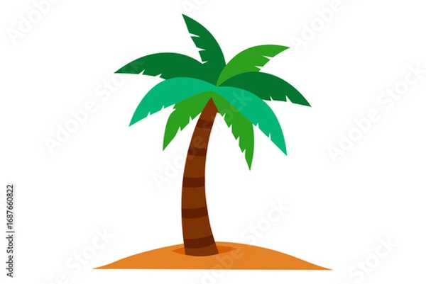 Fototapeta palm tree vector illustration