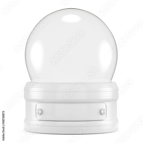 Obraz Blank empty snow globe mockup template