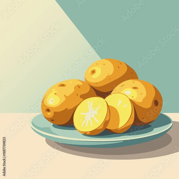Obraz potatoes vector