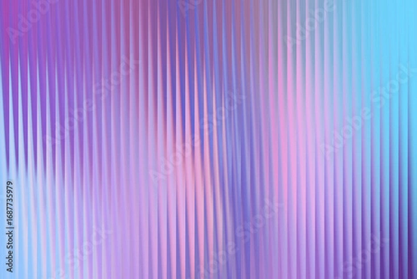 Fototapeta Vibrant abstract background with a vertical ribbed pattern in a blend of purple, pink, and light blue pastel colors