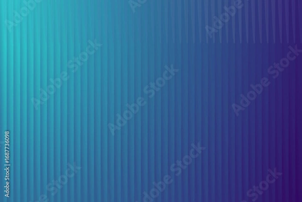 Fototapeta Abstract vertical ribbed texture background with a smooth gradient from teal to deep purple