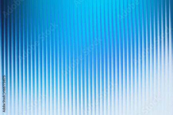 Fototapeta Cool toned abstract background with vertical ribbed texture and a bright blue to light blue gradient