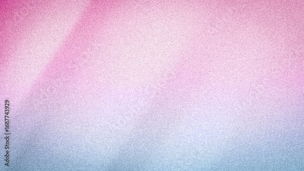 Fototapeta A beautiful 4K abstract gradient background with a soft grainy texture, featuring an elegant blend of pink, purple, and blue
