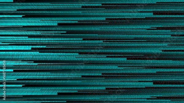 Obraz グリーンのスピードライン｜高速ライン｜緑のストライプ