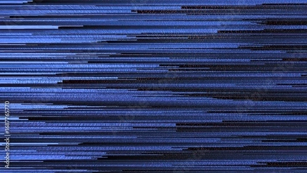 Obraz ブルーのスピードライン｜明から暗のグラデーション｜高速ボーダーライン	
