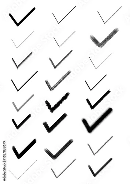 Obraz check mark vector illustration