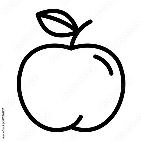 Fototapeta apple fruit icon