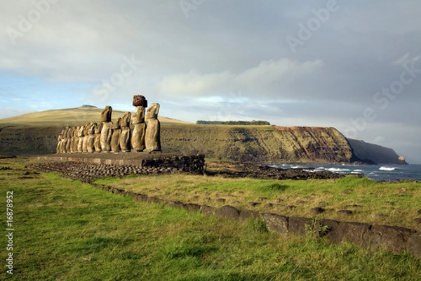 Obraz Easter island - Ahu Tongariki