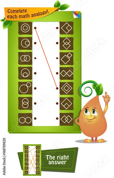 Obraz math analogy shape