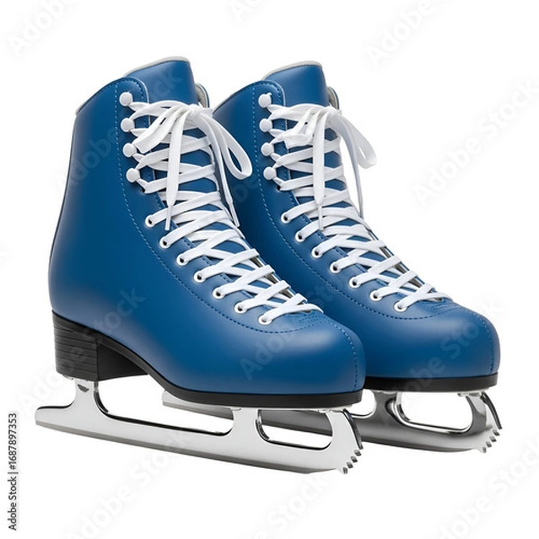 Fototapeta Ice Skates: Glide Smoothly on Ice, Enjoy Winter Fun with Transparent Background