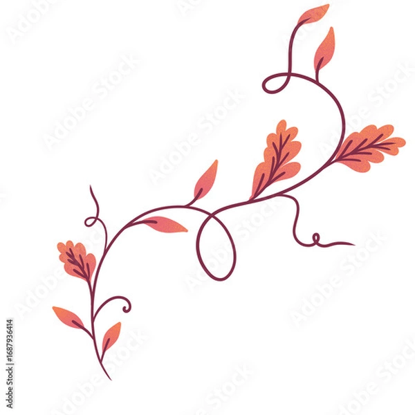 Obraz floral background with heart