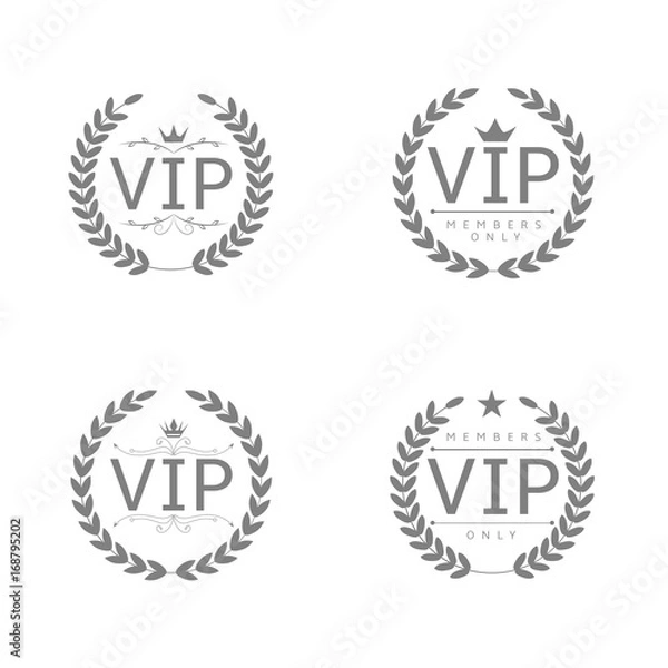 Obraz VIP label set
