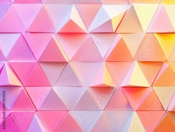 Fototapeta premium quality picture of Gradient triangles background