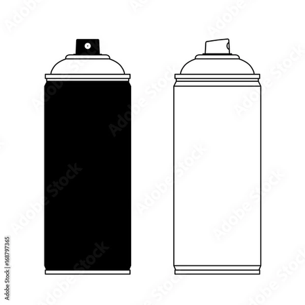 Obraz Spray paint silhouette