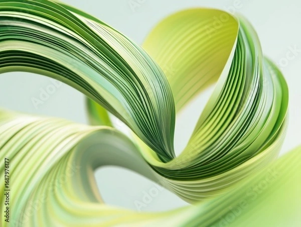 Fototapeta clear pixel visual of Green curve frame template design element